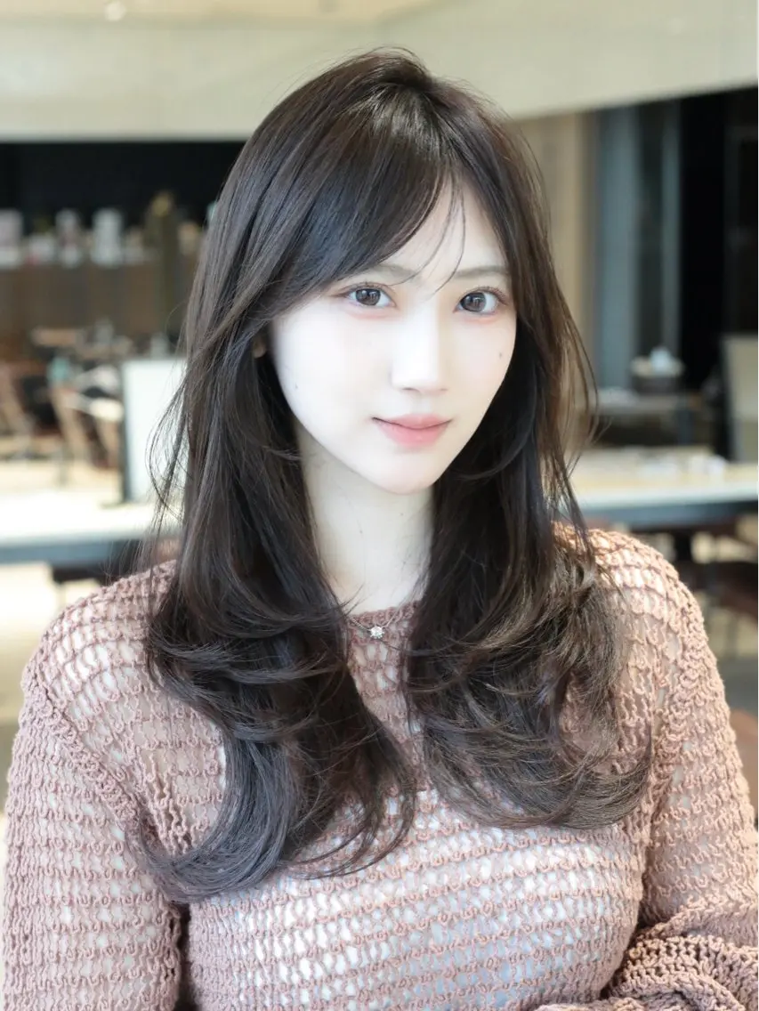 前髪・顔周りカット✂️+シャンプー🧴+AFLOATオリジナルトリートメント⭐️+巻き髪🤍の写真