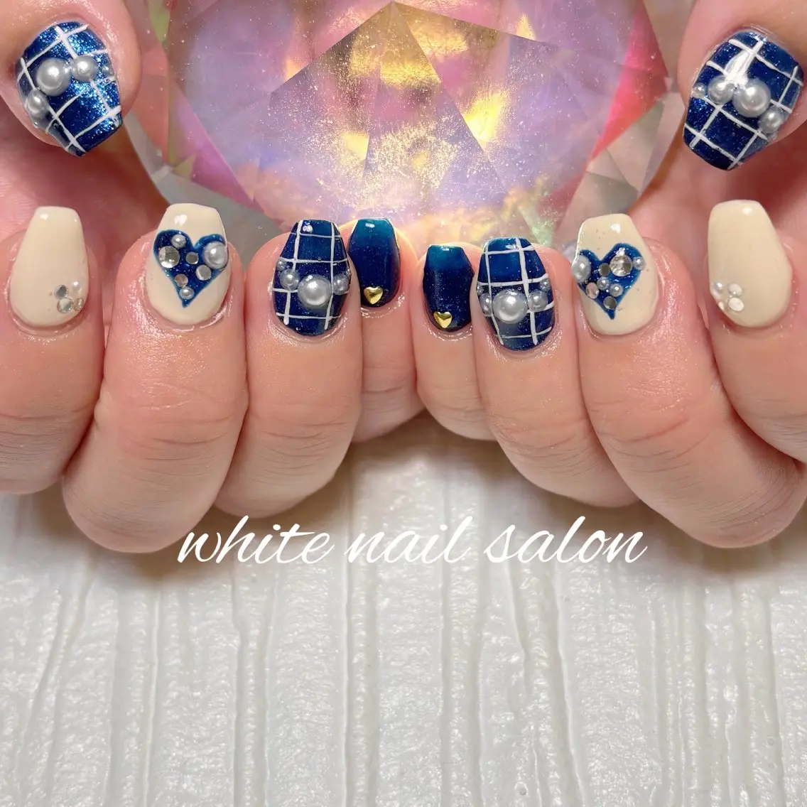 ネイル フットネイル ラメ(グリッター) ハンドネイル white nail salonのネイルデザイン
