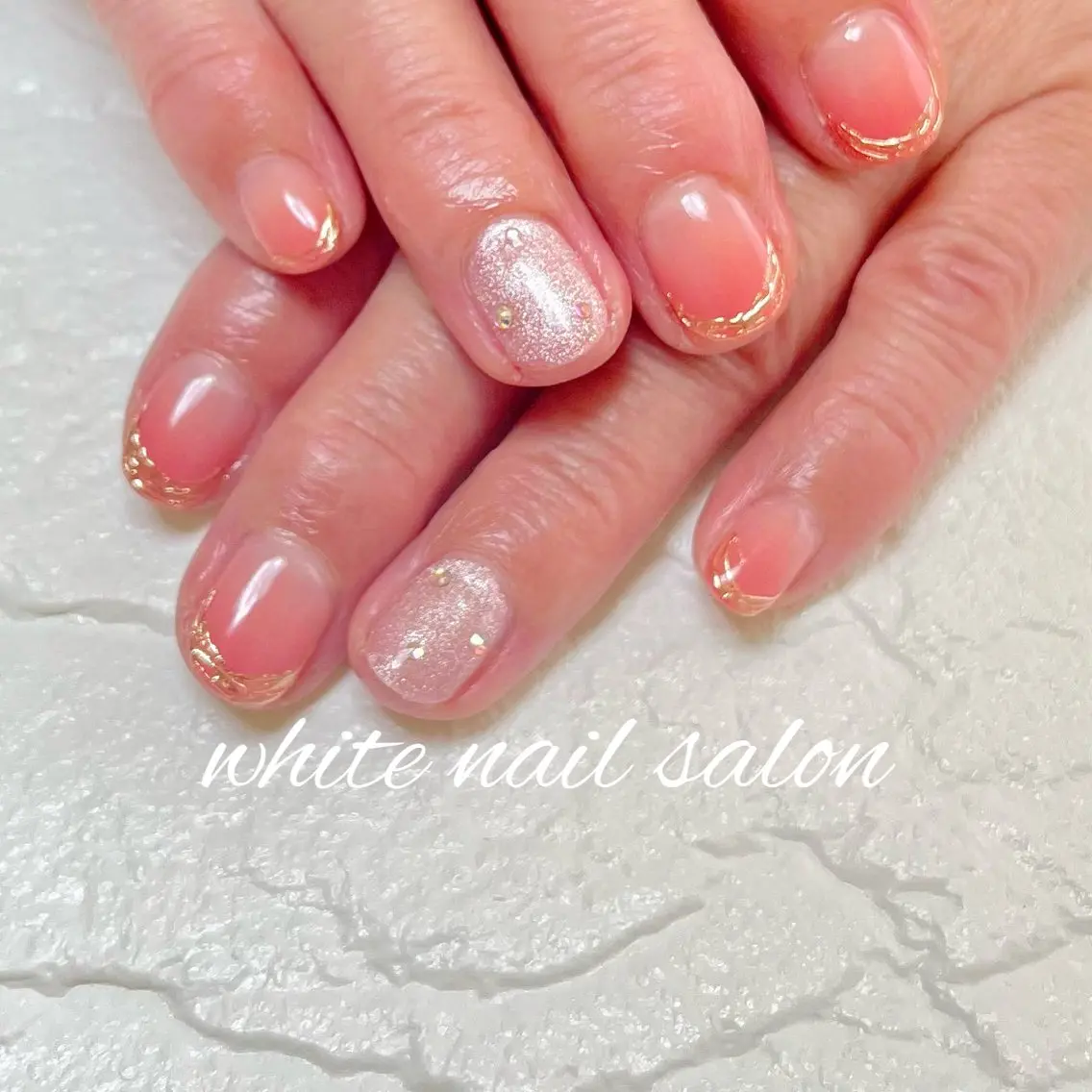 ネイル 持ち込み ハンドネイル white nail salonのネイルデザイン