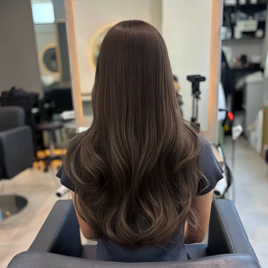 カラー ブリーチ 透明感カラー ダブルカラー グレージュ ブリーチなしカラー ヘアカラー MOMOKA / Lapis今泉店のヘアスタイル