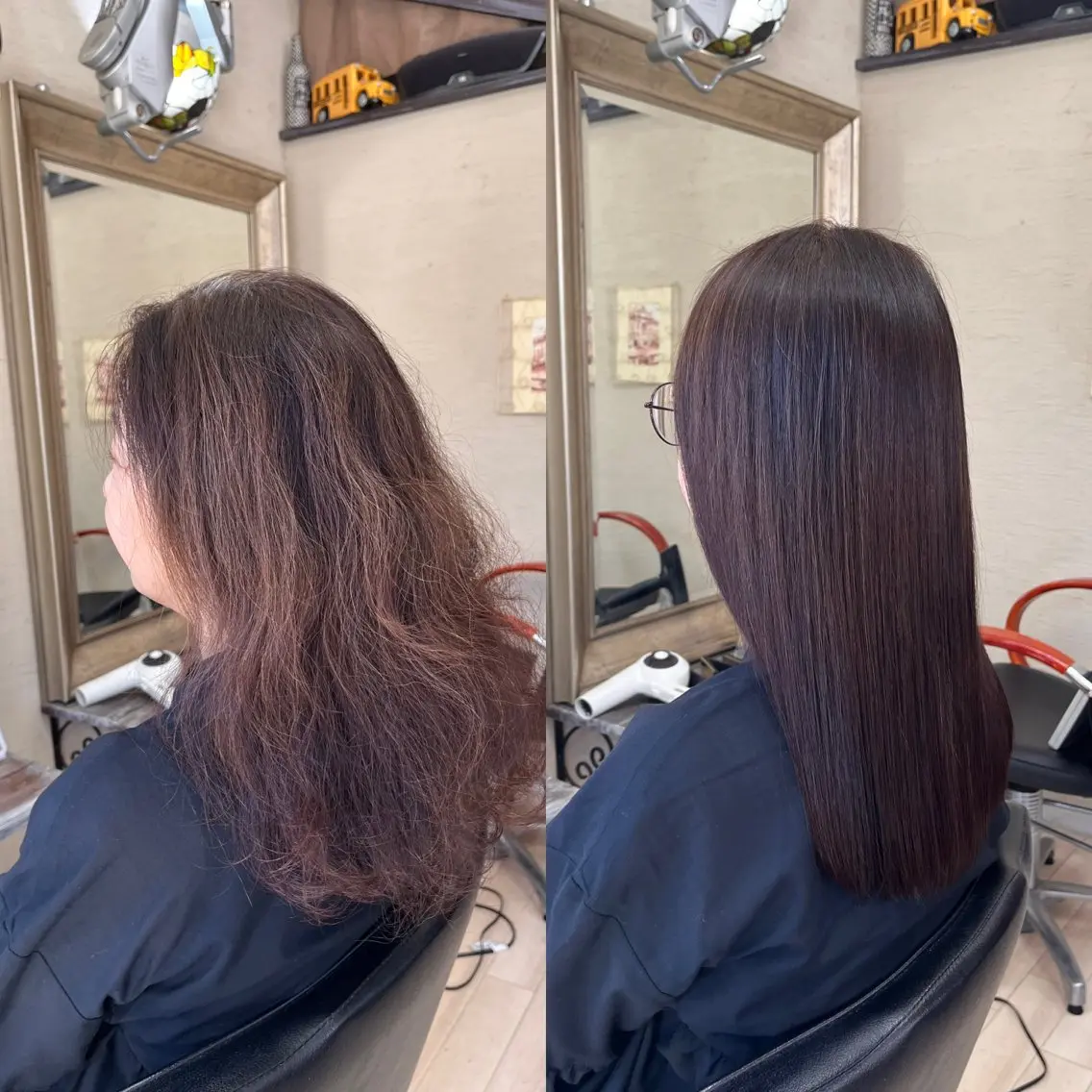 🉐【5月限定かなりお得】💗【💫髪質改善縮毛矯正・極】カット+髪質改善縮毛矯正+オージュア4ステップTRの写真