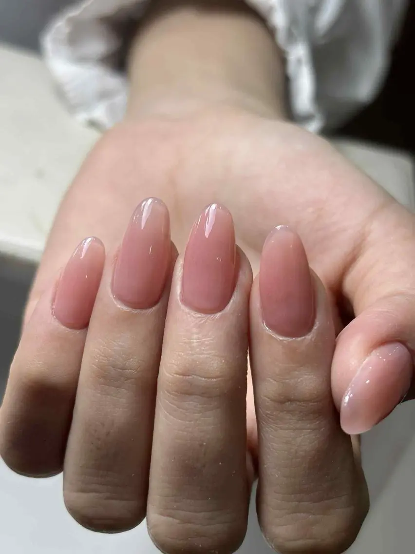 ネイル チークネイル フレンチネイル グラデーション キラキラネイル 韓国ネイル Minette nailHuongのネイルデザイン