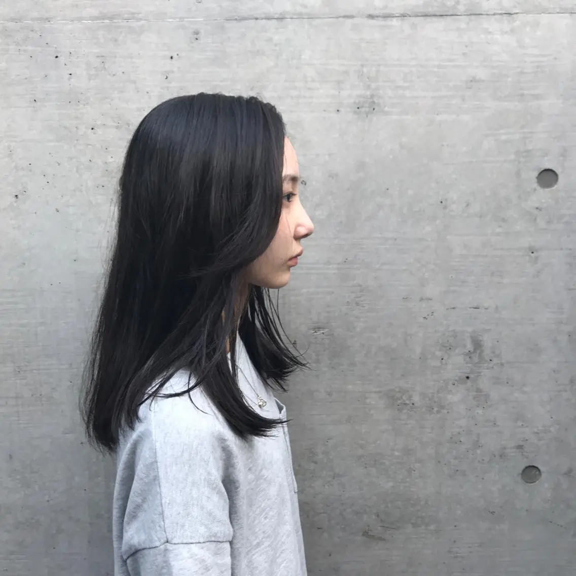 セミロング カラー 縮毛矯正 佐野 智史のヘアスタイル