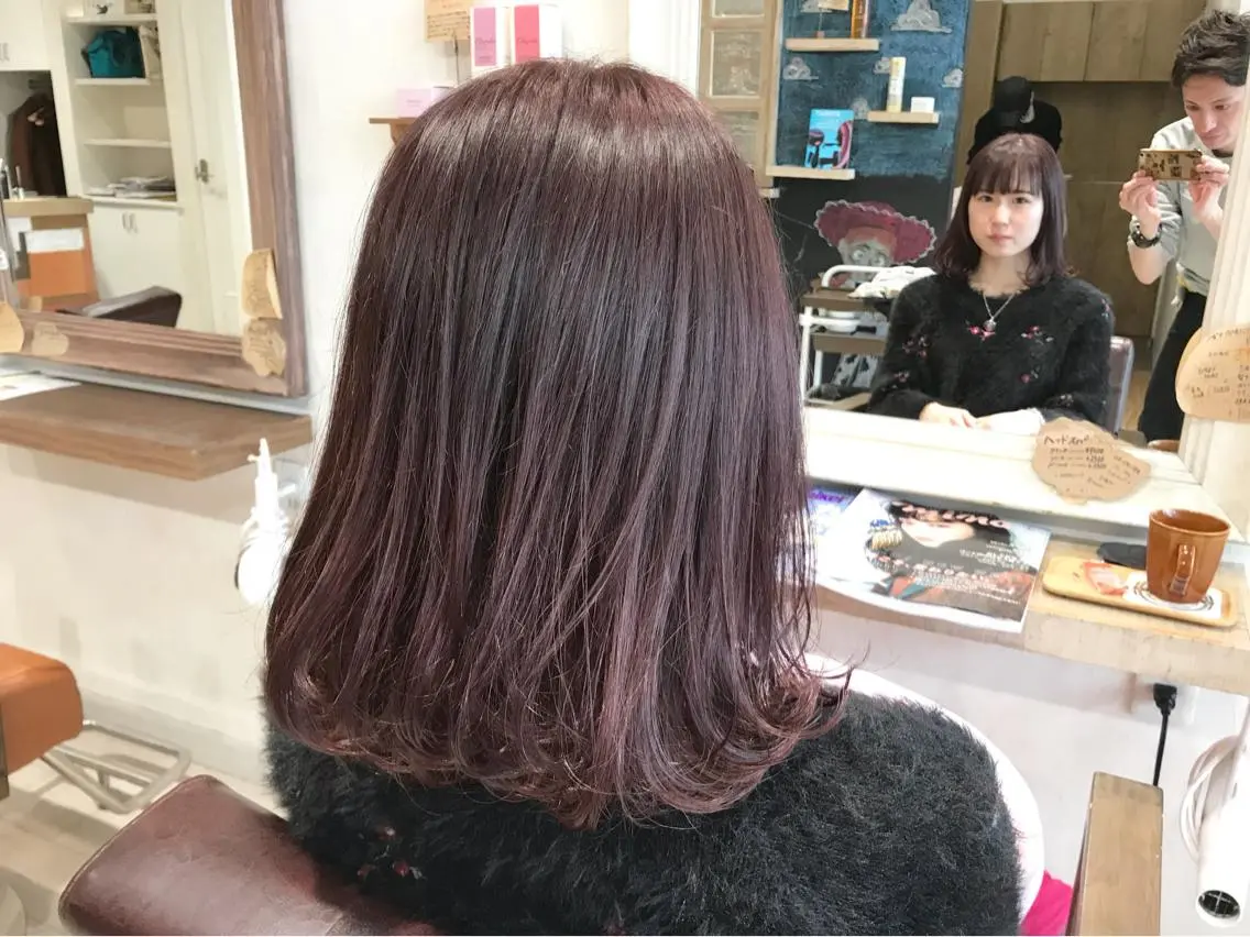 ミディアム カラー イルミナカラー メンズ指名多数!! 田島史也のヘアスタイル