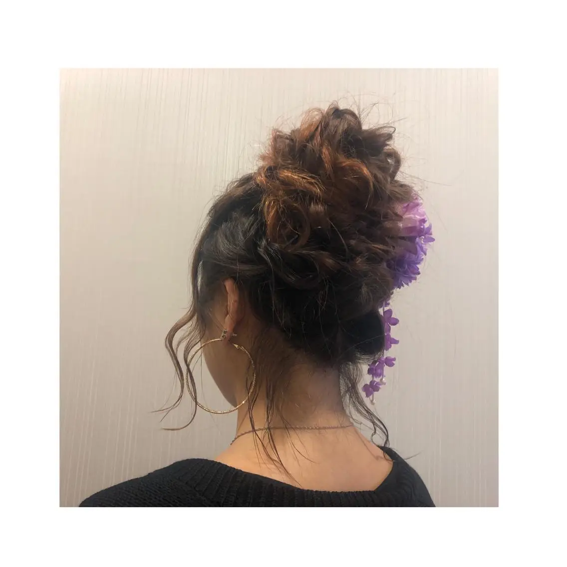 ロング お団子ヘア ❁⃘ ち だ り さ ❁⃘のヘアスタイル