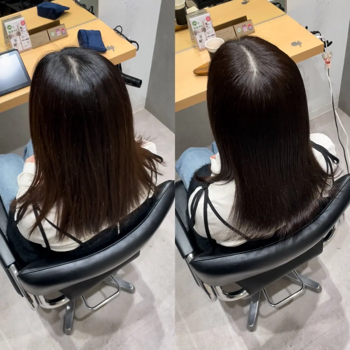 ミディアム カラー グレージュ トリートメント 髪質改善ヘアケア 艶髪特化/上田のヘアスタイル