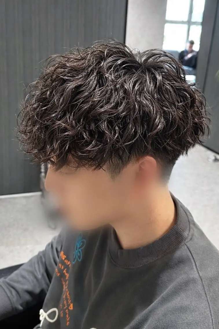 パーマ メンズ 福井メンズカット メンズパーマ野村俊太のヘアスタイル