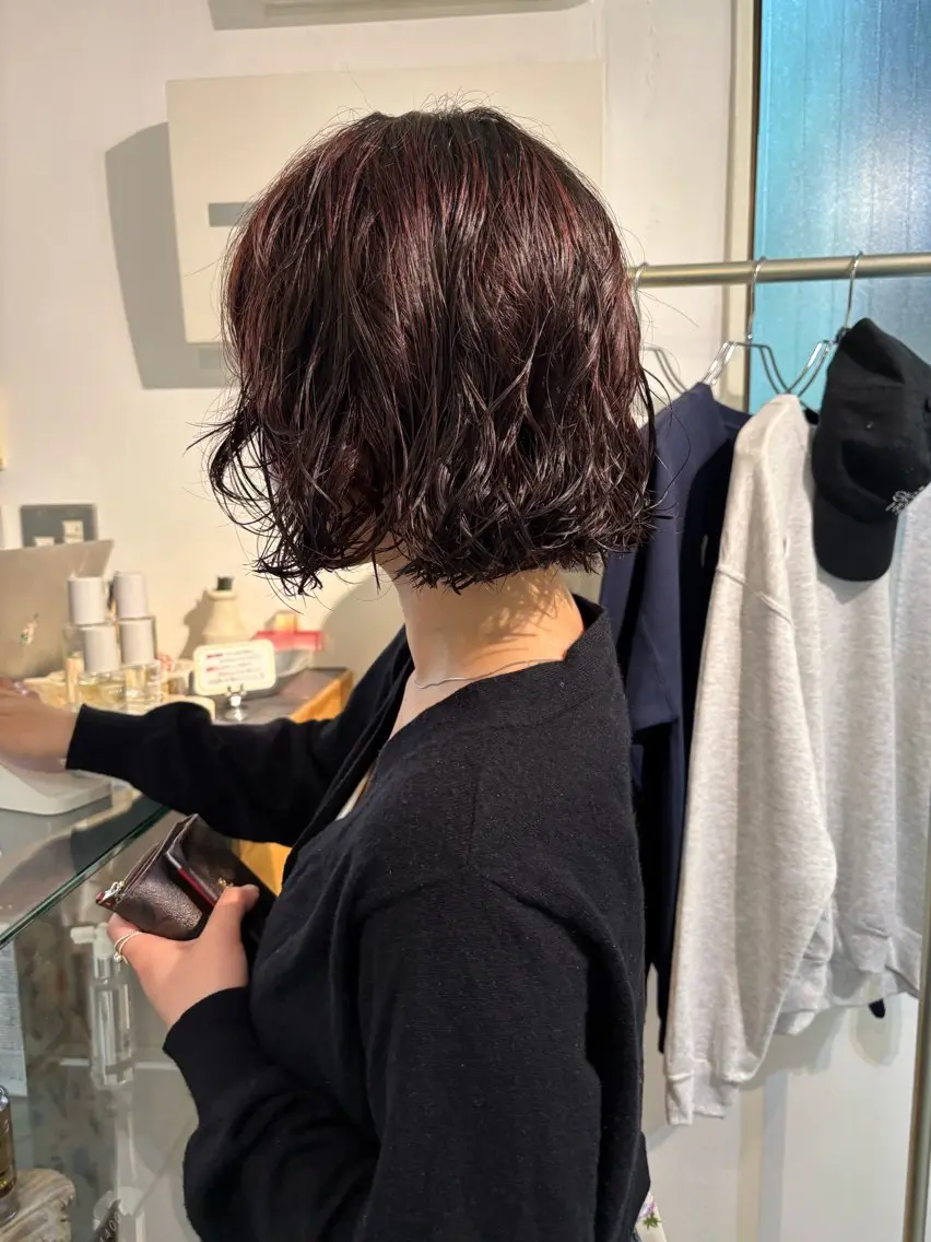 ショート パーマ カット パーマ sakura🌸 レイヤー/韓国ヘアのヘアスタイル