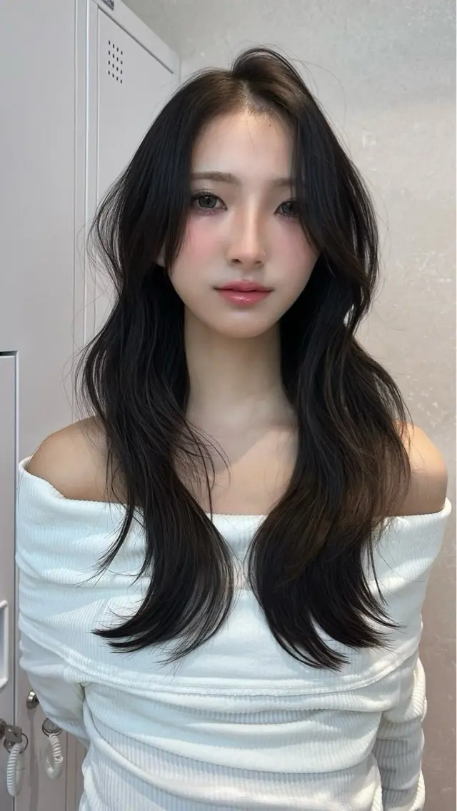 ロング 韓国ヘア/ マナミ🇰🇷🩶のヘアスタイル