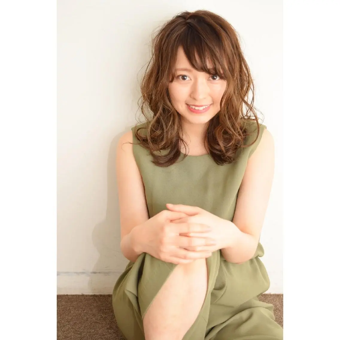 セミロング カラー パーマ みなみ ゆうすけのヘアスタイル