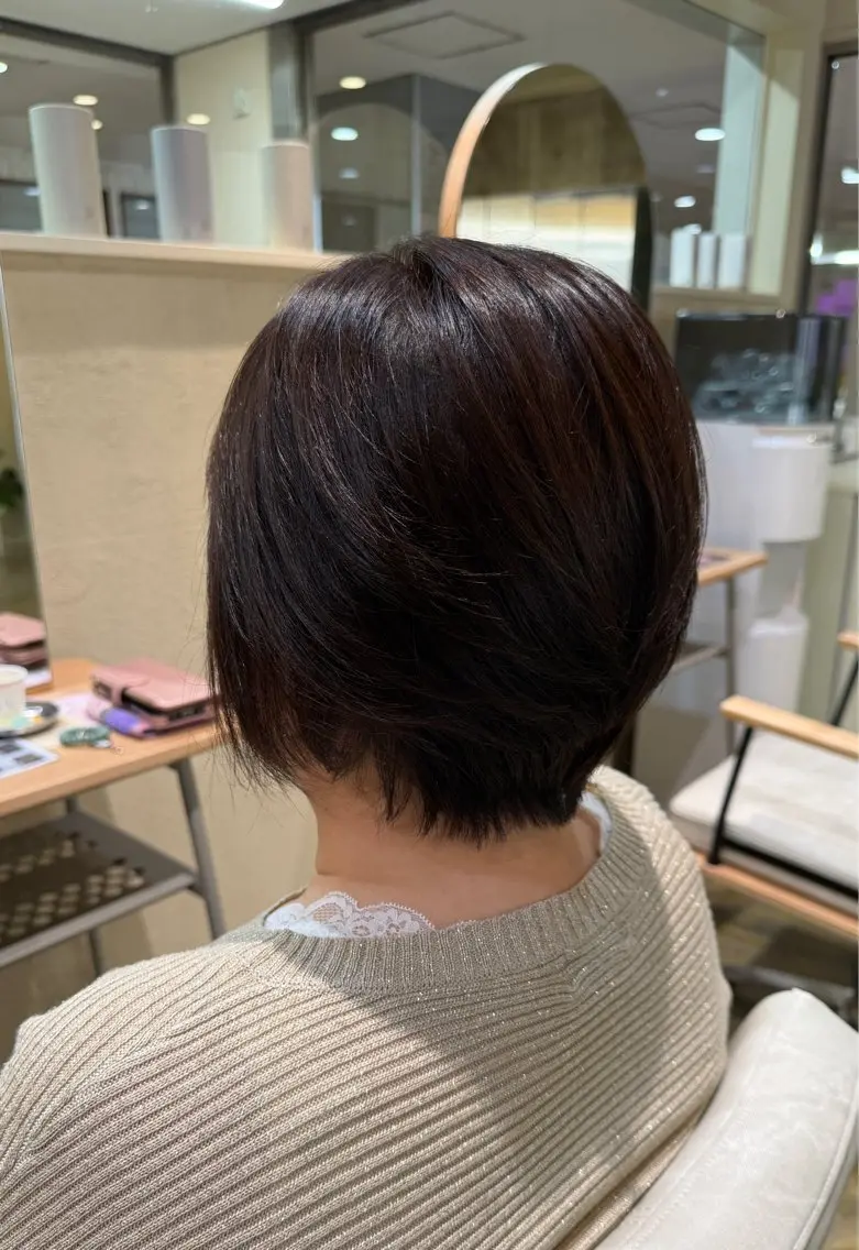 ショート カット ヘアカラー トリートメント 韓国レイヤー/透明感 カラー/Harukiのヘアスタイル