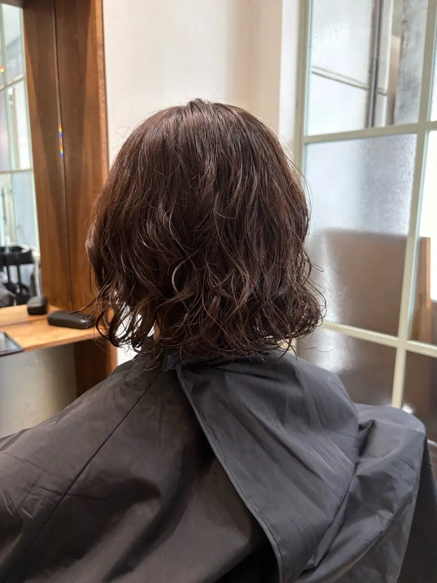 パーマ ボブ カット パーマ トリートメント miku 🫧のヘアスタイル