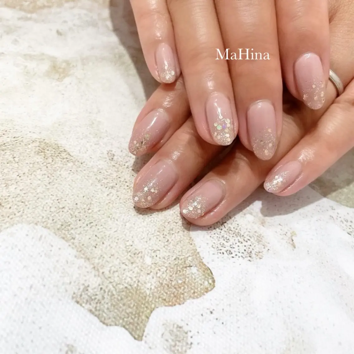 ネイル ジェルネイル シンプルネイル ハンドネイル Le Vernis MaHina・まひなのネイルデザイン