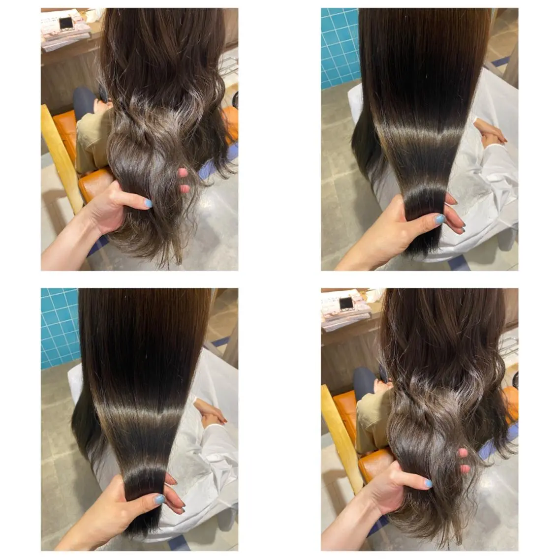 カラー ダークグレー ダークグレージュ グレージュ カット トリートメント 🩵盛れる顔周りヘア EMI🩵のヘアスタイル