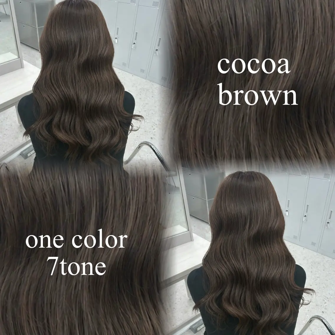 カラー ブリーチ ブラウンカラー 透明感カラー ココアブラウン ブリーチなしカラー COCO_asuka カラー/髪質改善のヘアスタイル