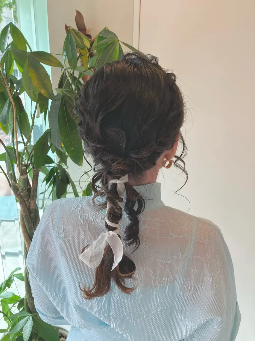 ヘアアレンジ 結婚式・ブライダル Hair&Make Nahoのマツエク・マツパデザイン