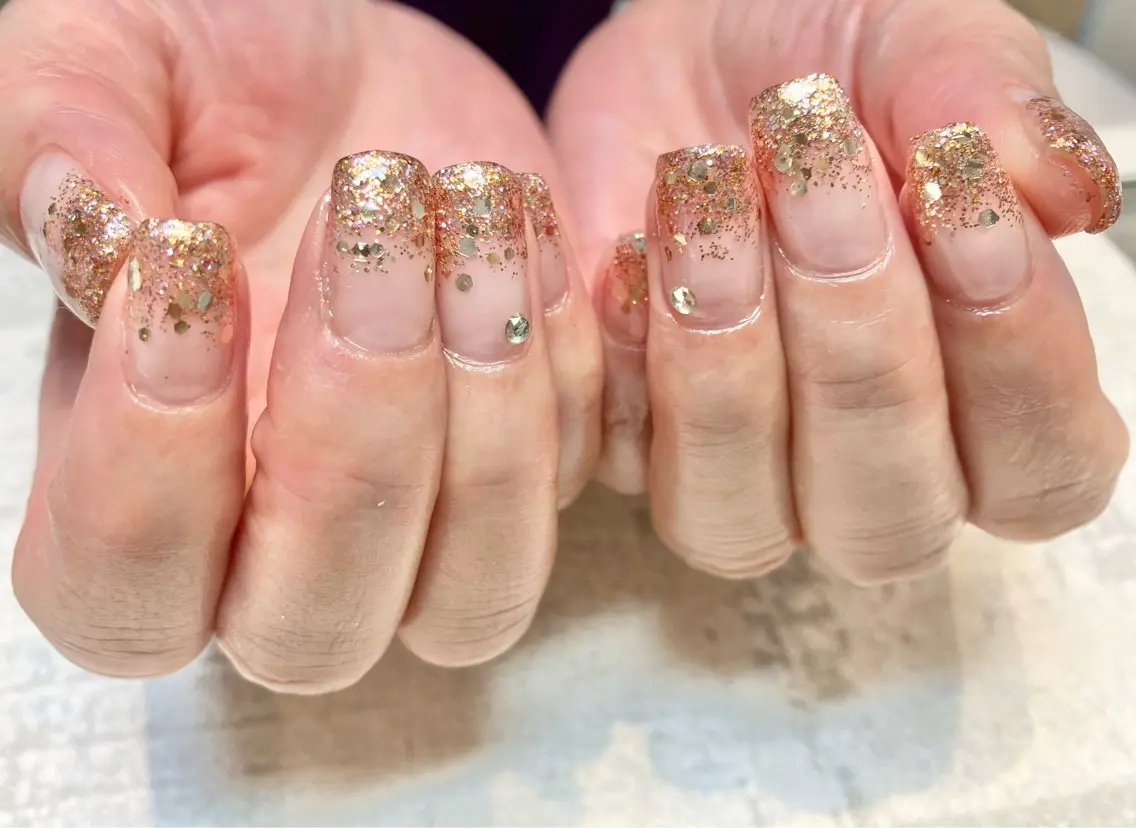 ネイル グラデーション ラメ(グリッター) ラメグラデーション COCO Nail　光が丘駅近のネイルデザイン