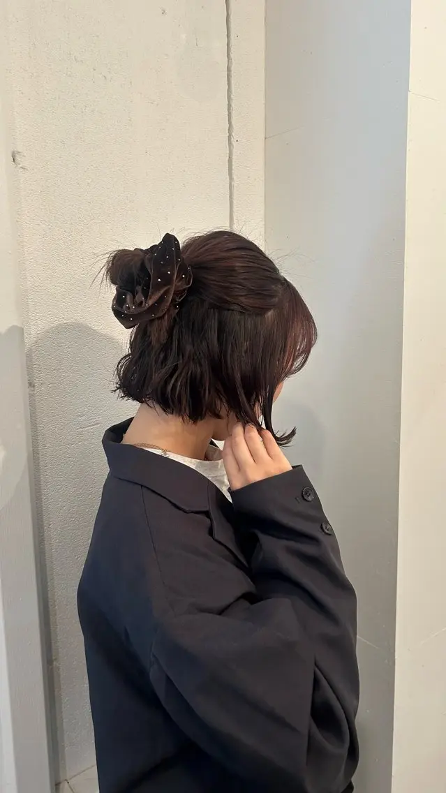 ミディアム ボブ yamasaki momoaのヘアスタイル