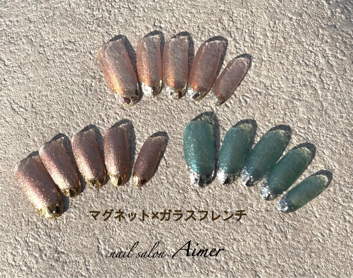 マグネット×ガラスフレンチ✨の写真