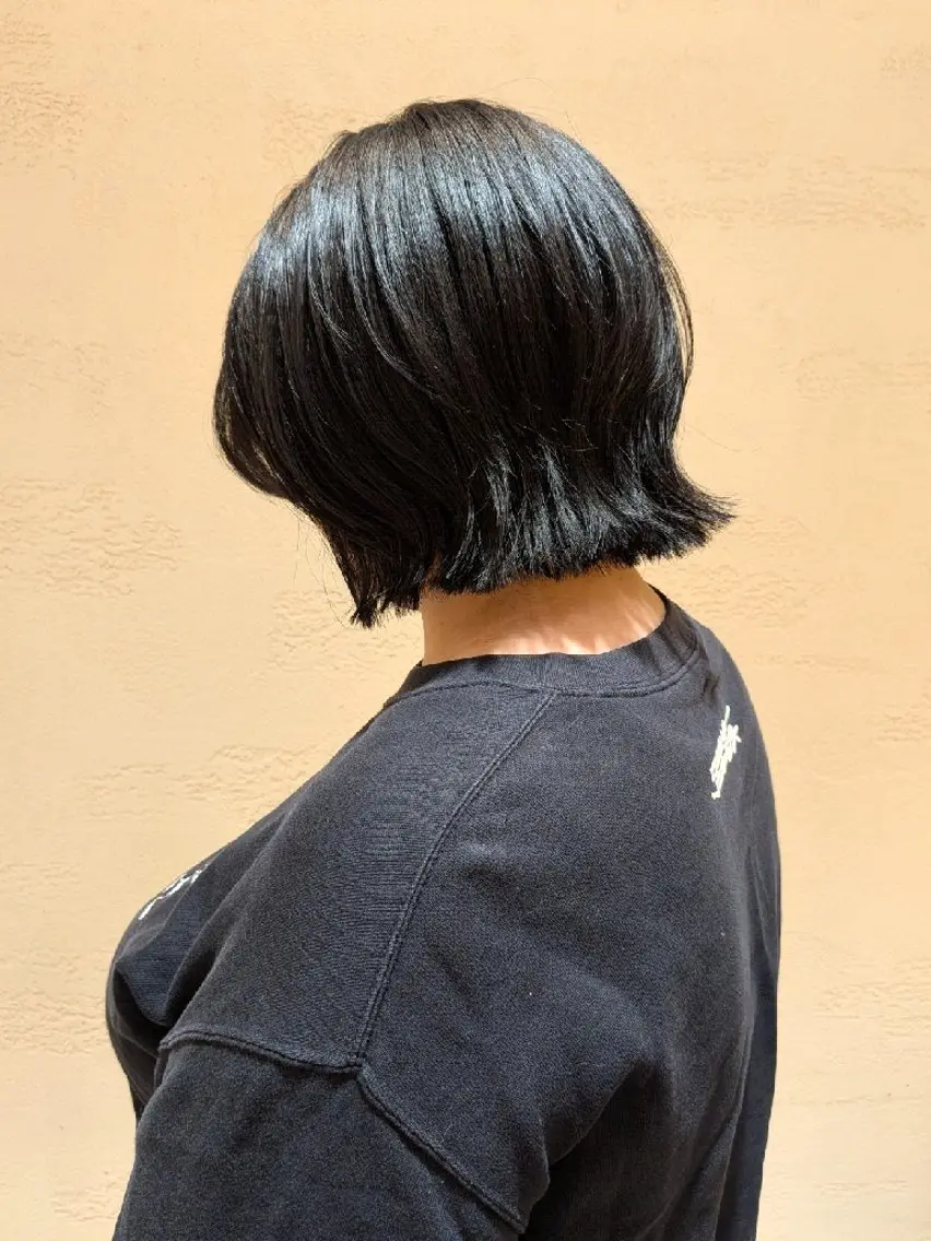 ショート ボブ くびれヘア 鎌田 流沙奈のヘアスタイル