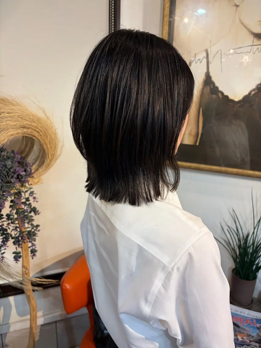 ミディアム くびれヘア カット 後藤 みさとのヘアスタイル