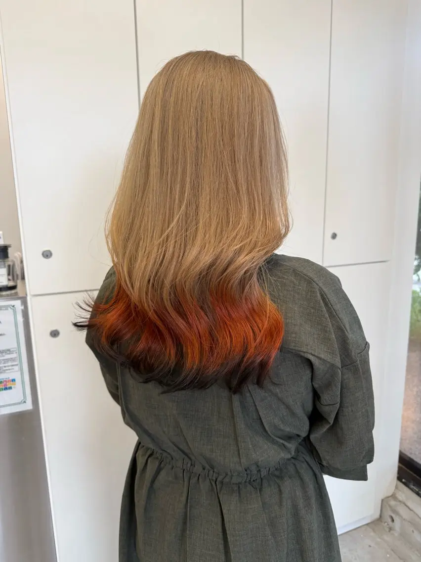 ロング カラー ダブルカラー SLOW🫧 ルナ🫧のヘアスタイル