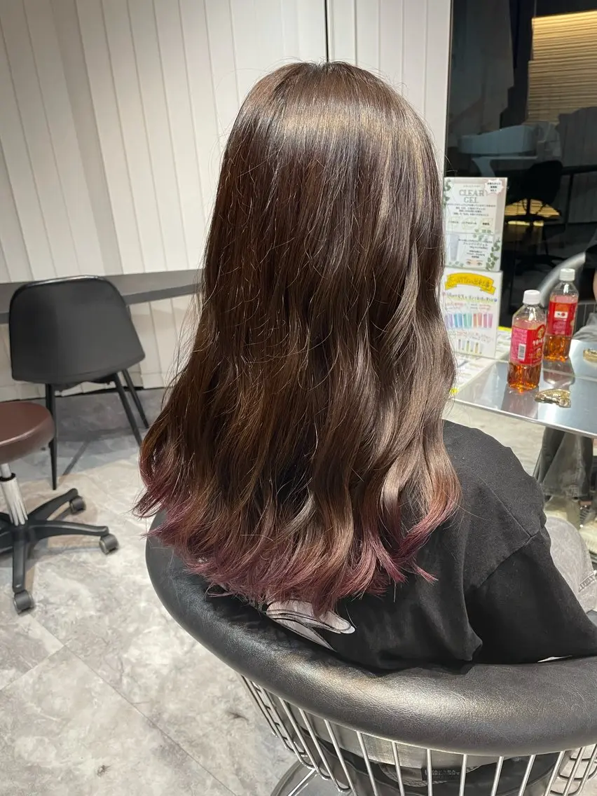 ロング カラー カット ヘアカラー トリートメント ヘッドスパ 🎀透明カラー 🎀銀座/akaneのヘアスタイル