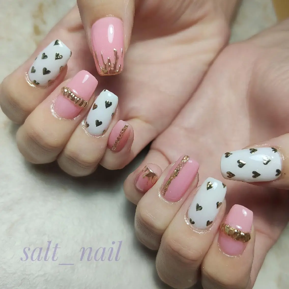 ネイル ミラーネイル ハンドネイル 個人サロン saltnailのネイルデザイン