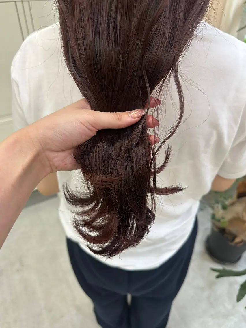 ロング ヘアカラー MUKU ひかるのヘアスタイル