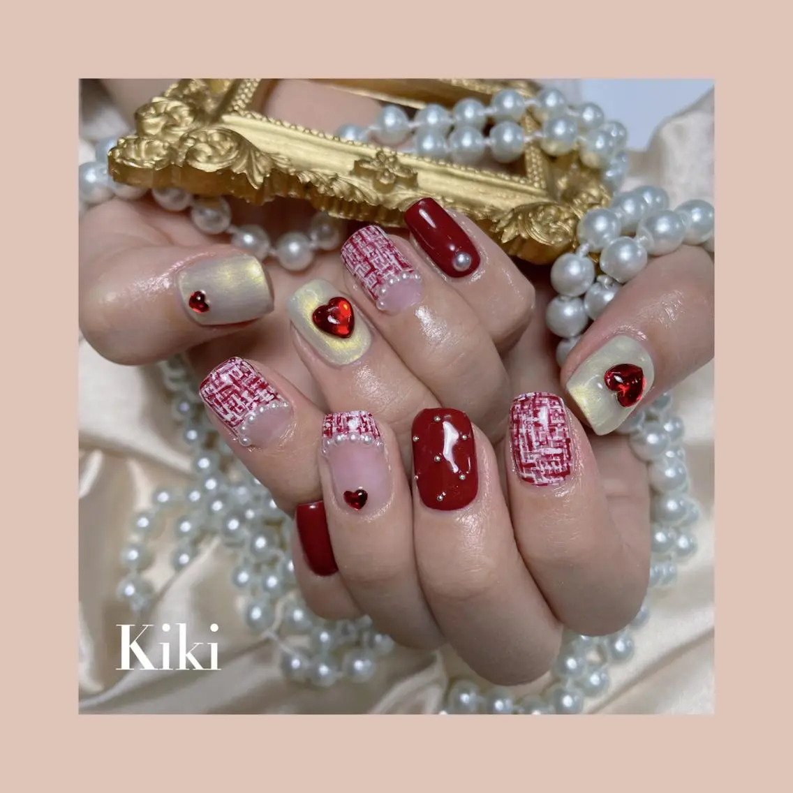ネイル ハンドネイル ハンドケア Kiki 🪐のネイルデザイン