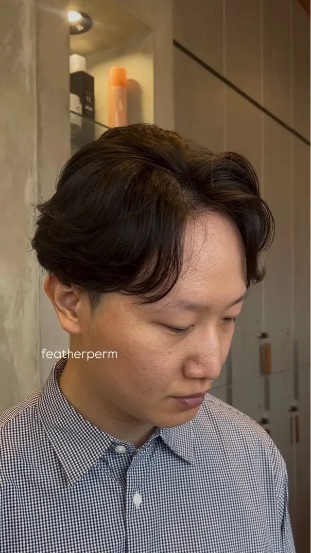 パーマ メンズ カット パーマ しずく🤍🧸 / fifthパーマのヘアスタイル