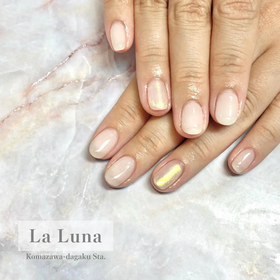 ネイル ミラーネイル ワンカラーネイル LaLuna🌙 Natsukiのネイルデザイン