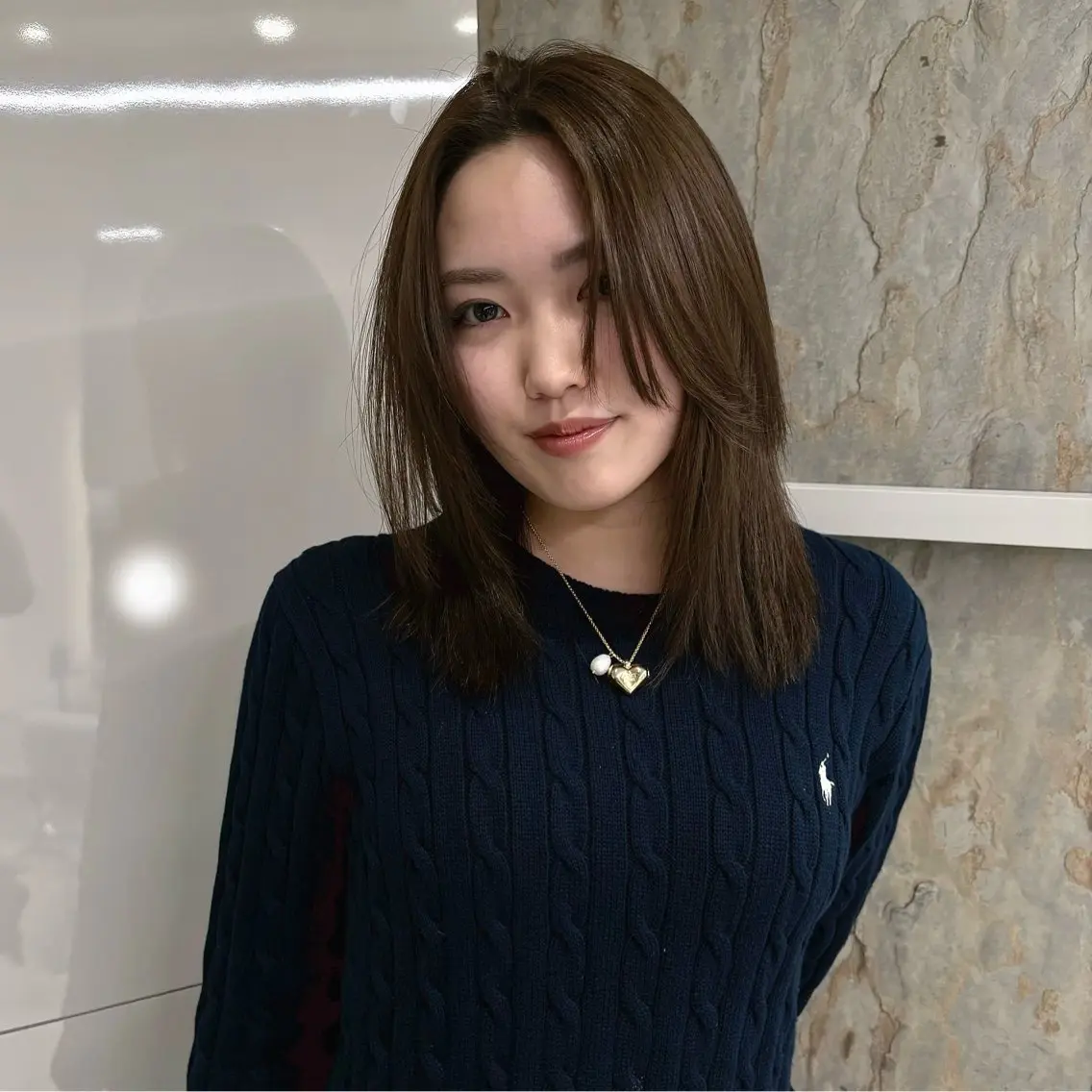 ミディアム ヘアカラー トリートメント 表参道 透明感カラー kanako✧*｡のヘアスタイル