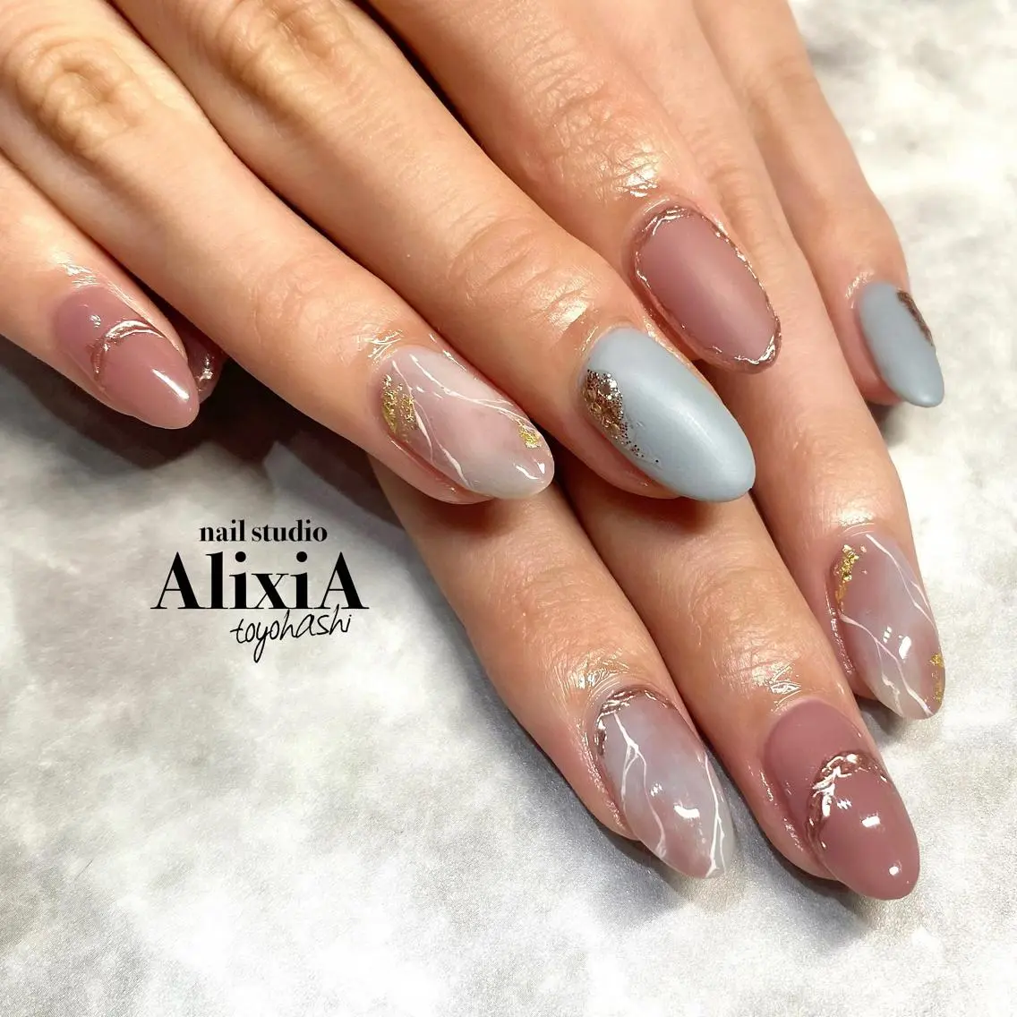 ネイル 持ち込み ハンドネイル AlixiA ゆみのネイルデザイン