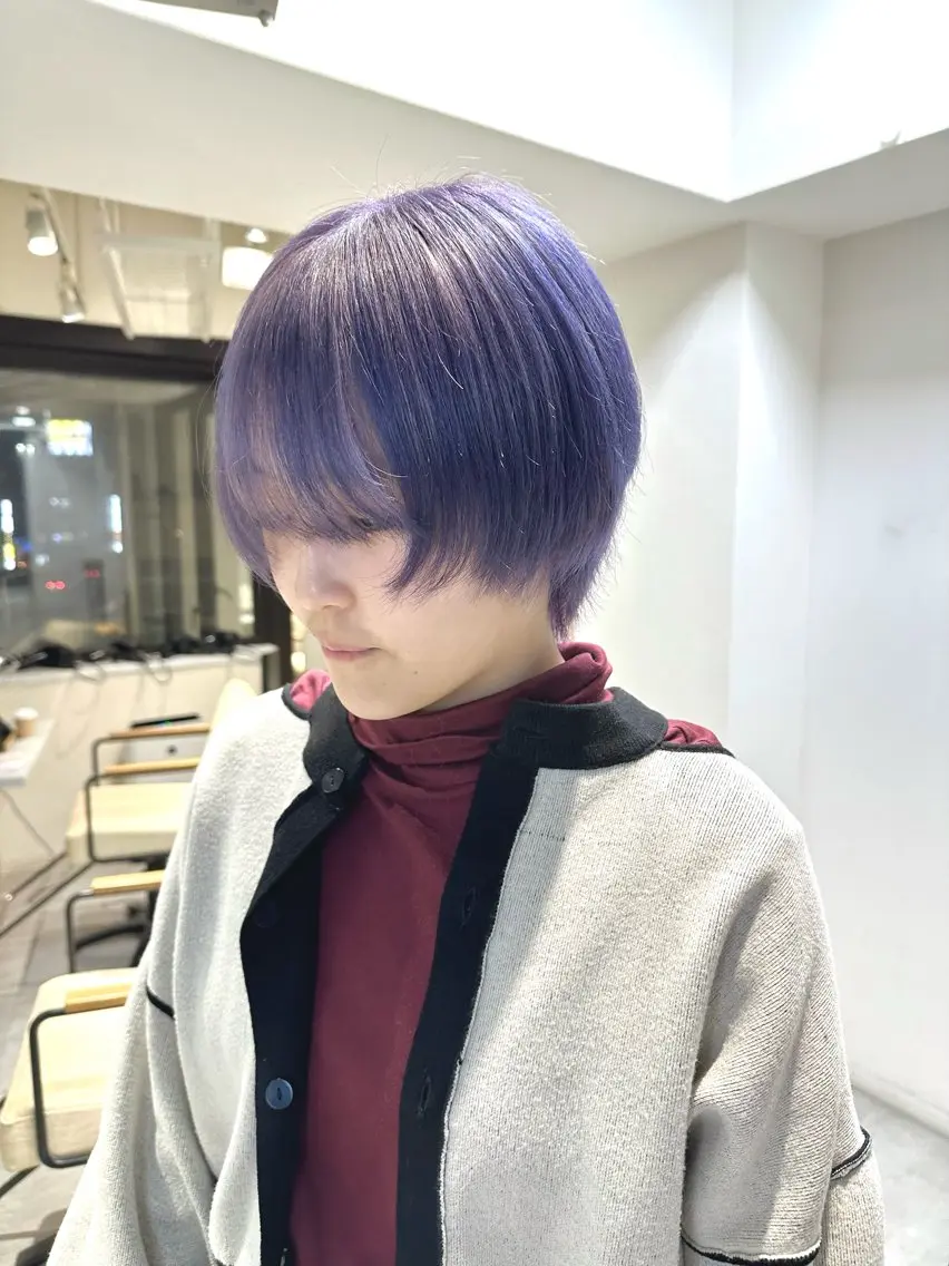 ショート カラー ヘアカラー ブリーチ特化/ 派手髪/デザイン🎨のヘアスタイル