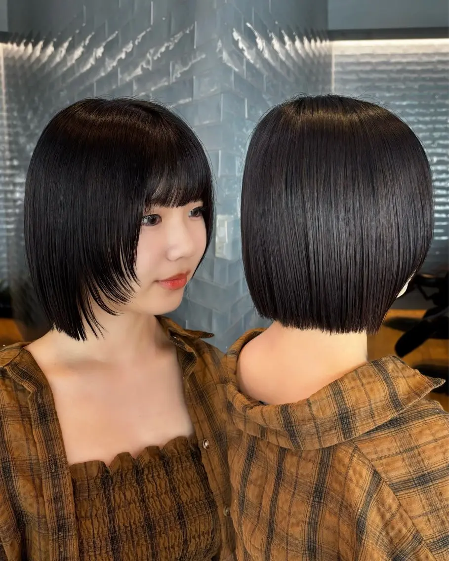 ショート Natsuki/韓国 ボブ/レイヤーカットのヘアスタイル
