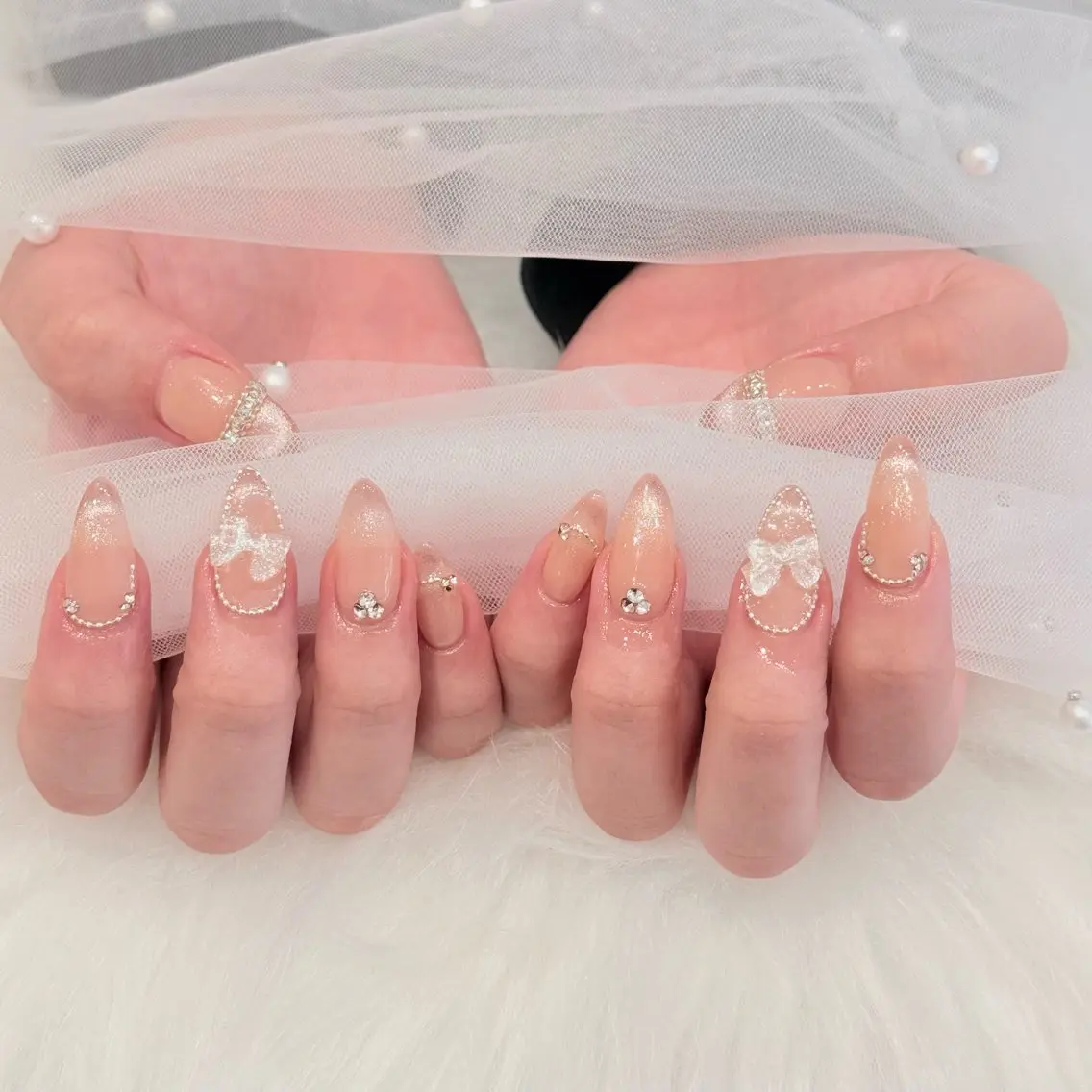 ネイル フレンチネイル ロングネイル マグネットネイル スカルプネイル スーパーロングネイル ハンドネイル ハンドケア Nihonthy Nail 新宿のネイルデザイン