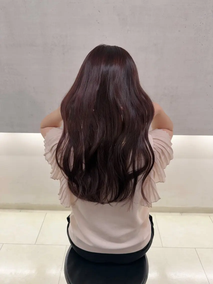 ロング カラー ヘアカラー はるな/透明感カラー /暖色カラーのヘアスタイル