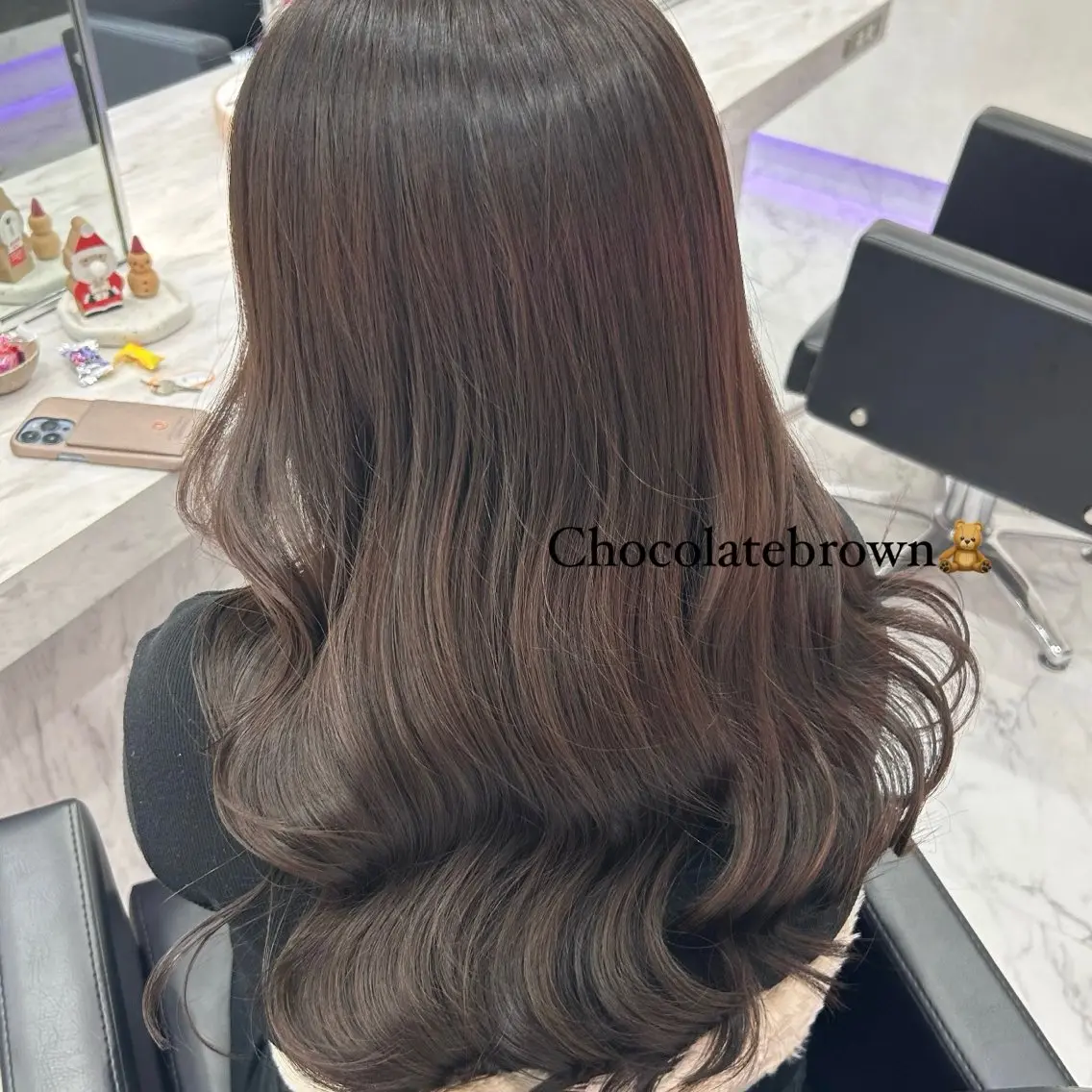 ロング チョコレートブラウン 🎀柔らか暖色カラ ー💕sayakaのヘアスタイル