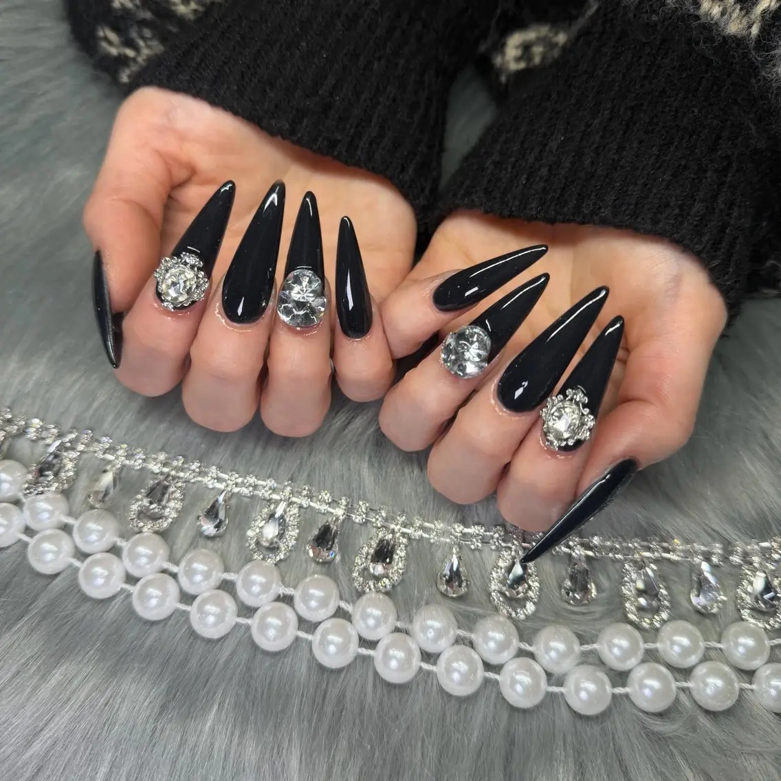 ネイル フレンチネイル ジェルネイル 韓国ネイル ロングネイル マグネットネイル ハンドネイル Nail Salon Growのネイルデザイン