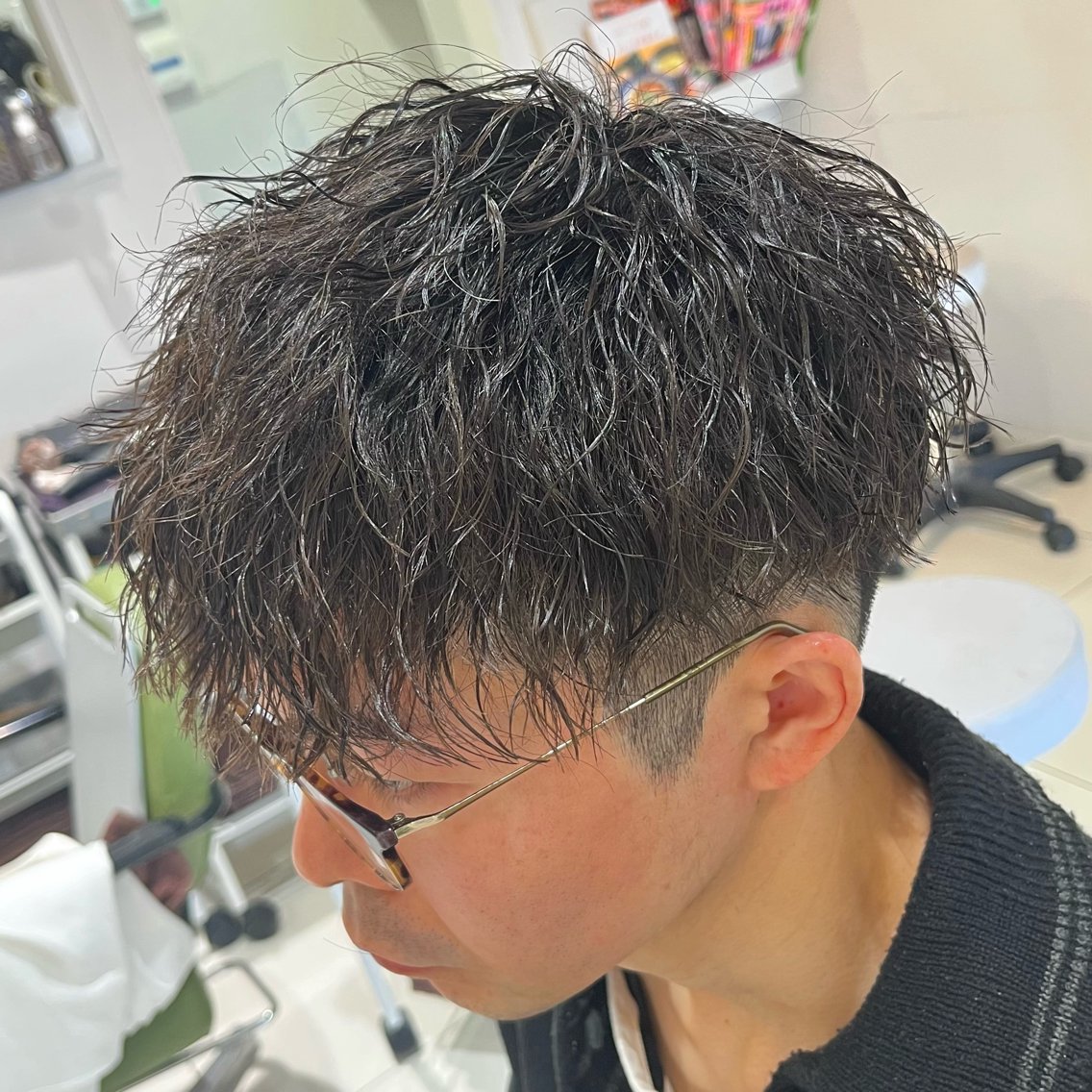 パーマ メンズ 三条メンズパーマ⚽️ 髙井　陽のヘアスタイル