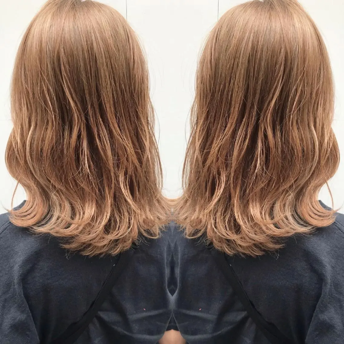 ミディアム カラー 竹内啓太 ボブのヘアスタイル