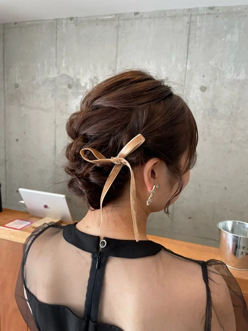 ヘアアレンジ ヘアセット miho 🌼🌼🌼のヘアスタイル