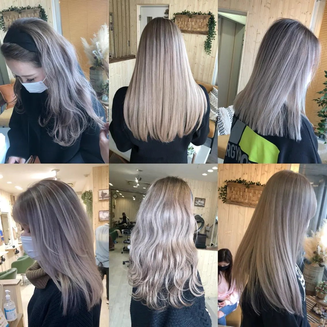 セミロング カット ヘアカラー 韓国レイヤー外国人風 透明感カラー髪質改善のヘアスタイル