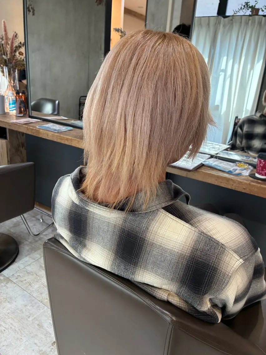 カラー メンズ ヘアカラー 阿部 翔一郎透明感カラーのヘアスタイル