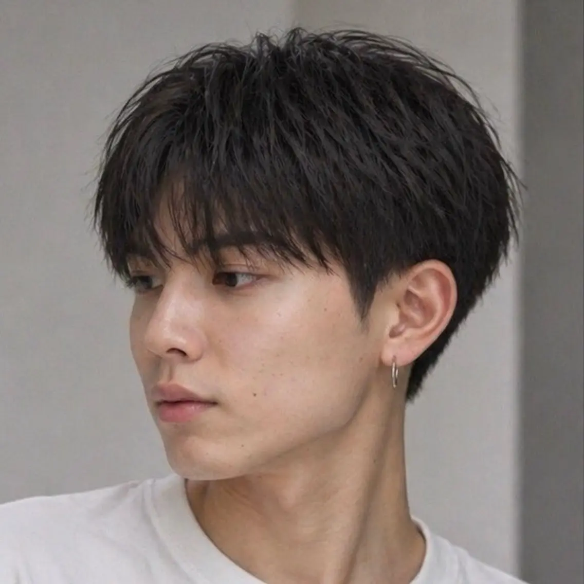 カラー メンズ センターパート メンズ韓国風 マッシュ 刈り上げ 前髪/似合わせカット COA こも.のヘアスタイル