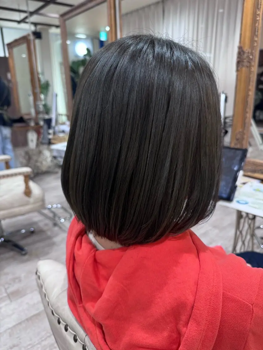 ミディアム カラー ボブ 髪質改善 カット ヘアカラー トリートメント 新越谷noble店長 松本拓也▶◀*.のヘアスタイル