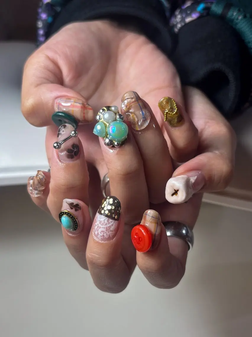 ネイル ハンドネイル .unff サラ🦷のネイルデザイン