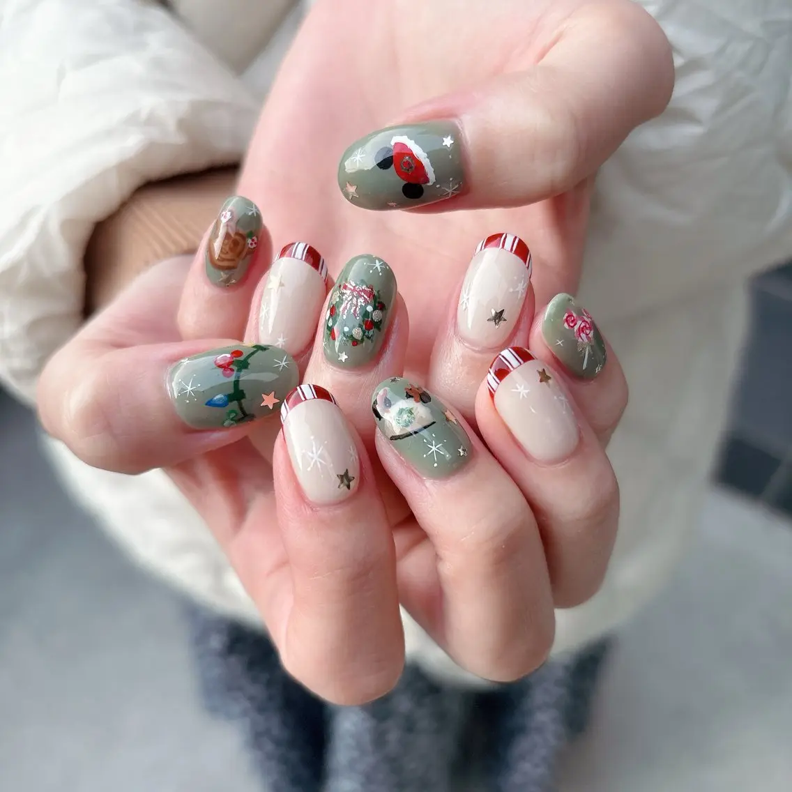 ネイル 冬ネイル クリスマス ハンドネイル nailsalon Asryのネイルデザイン
