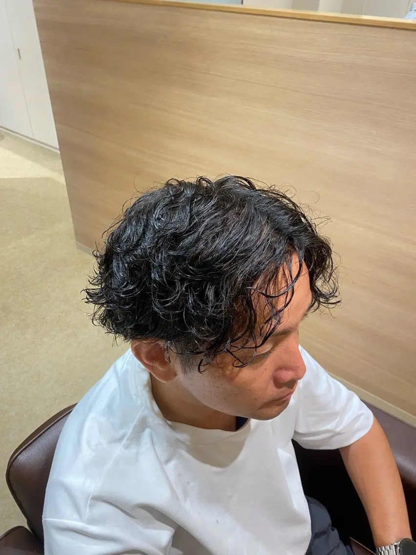 メンズ限定 カット+ツイストスパイラルパーマの写真